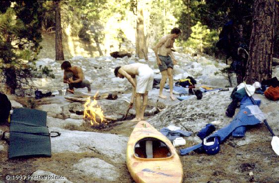 Camp above the Falls