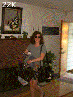 Megan comes home (22K)